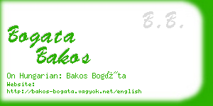 bogata bakos business card